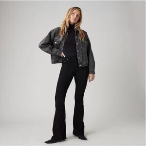 Women's 726 Minimalist High Rise Slim Fit Flare Jeans size 33 in Black Plus